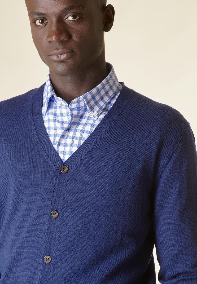 Angelico Cardigan avio bottoni merino Lana Gatto Offerta