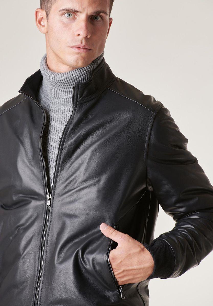 Angelico Bomber nero nappa Saldi