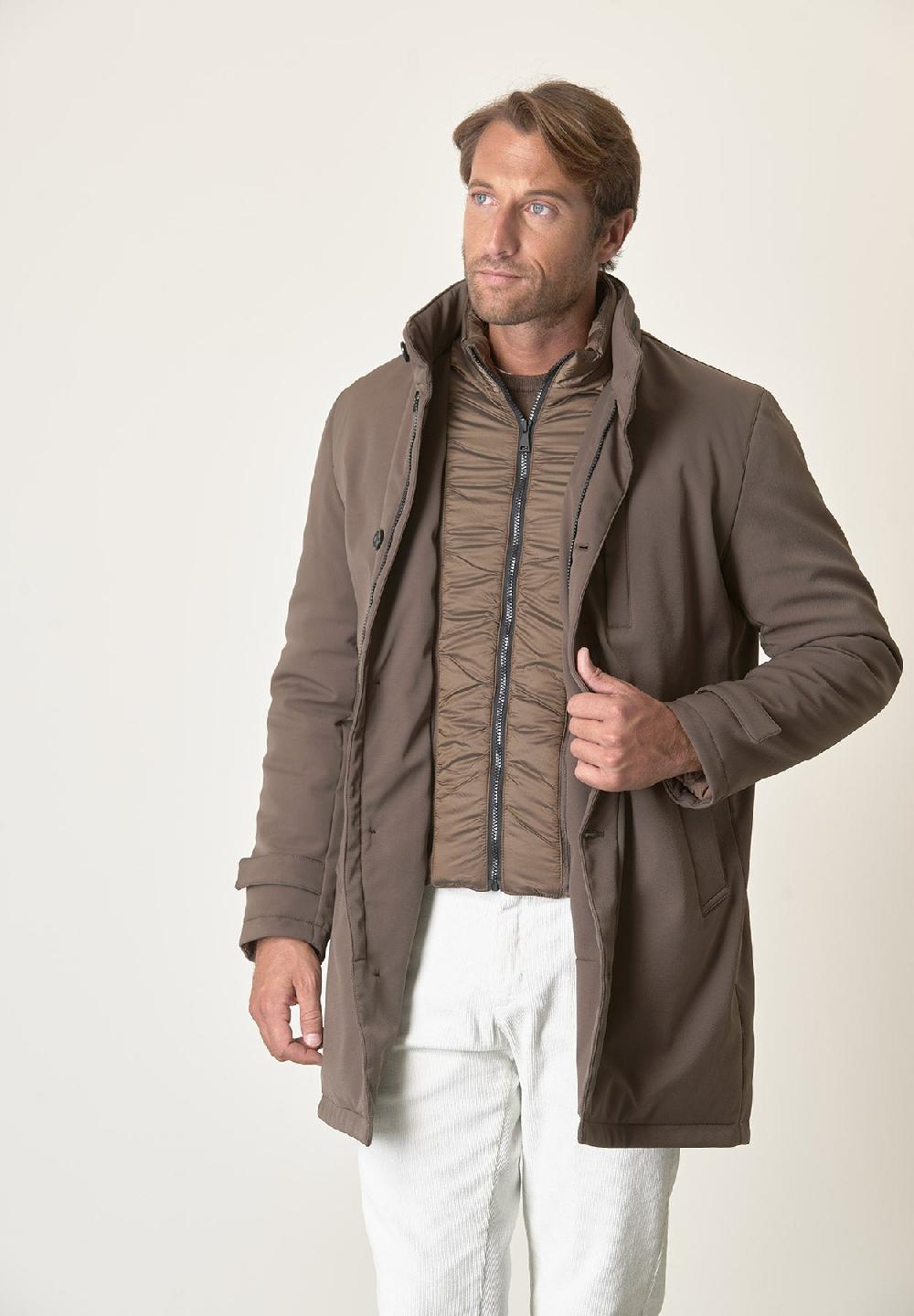 Angelico Cappotto tecnico fango trama leggera impermeabile In Saldo