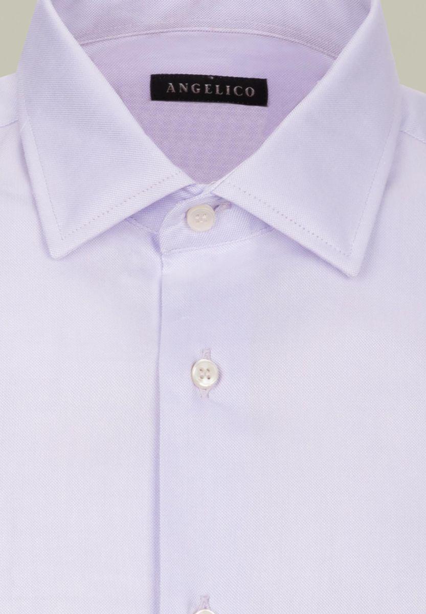 Angelico Camicia glicine cotone panama slim Moda