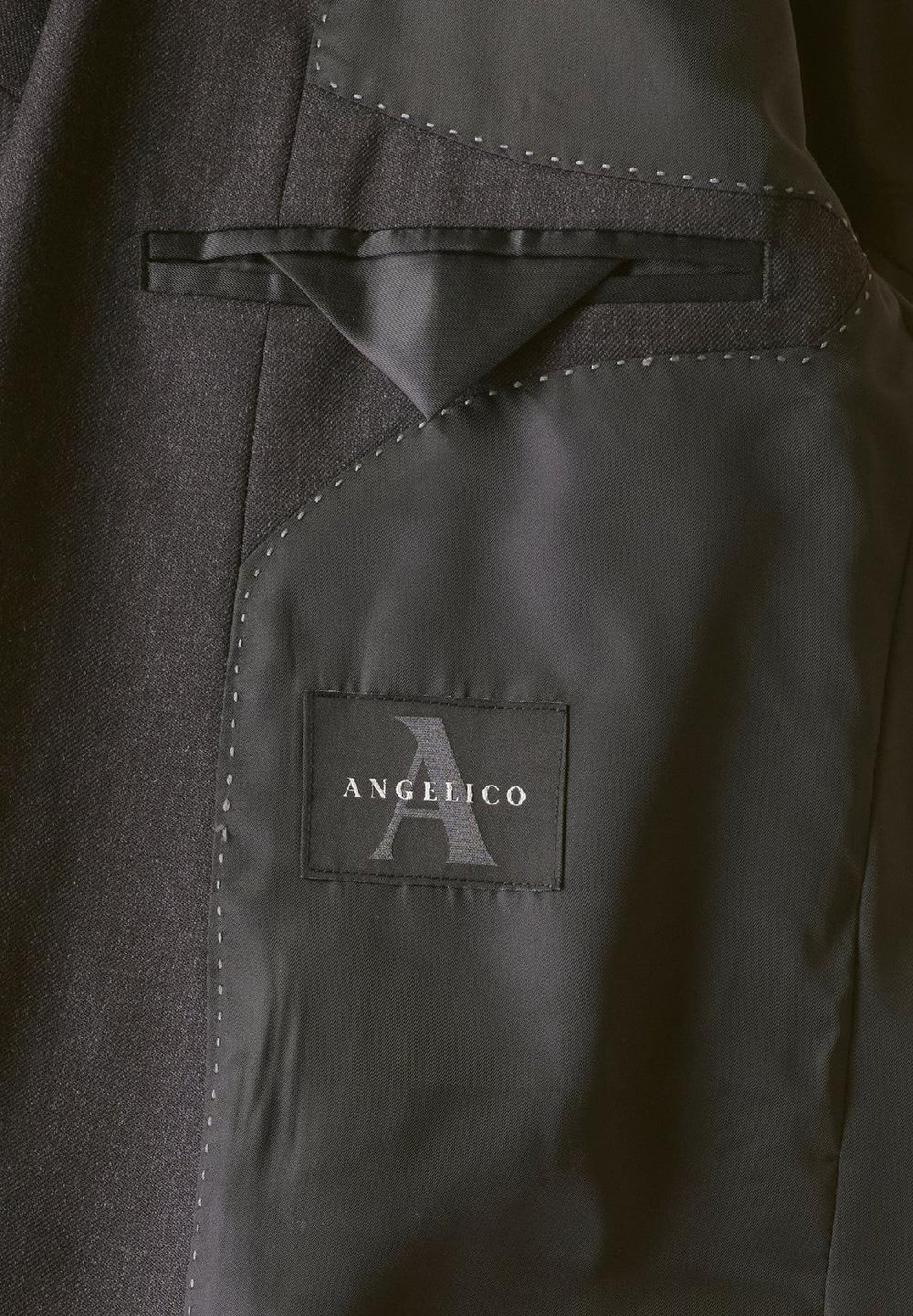 Angelico Abito antracite saglia di lana custom fit Qualità