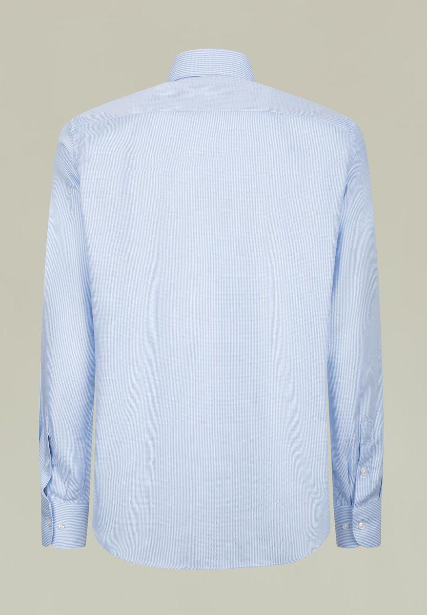 Angelico Camicia azzurra armatura quadretto francese regular fit Promozione