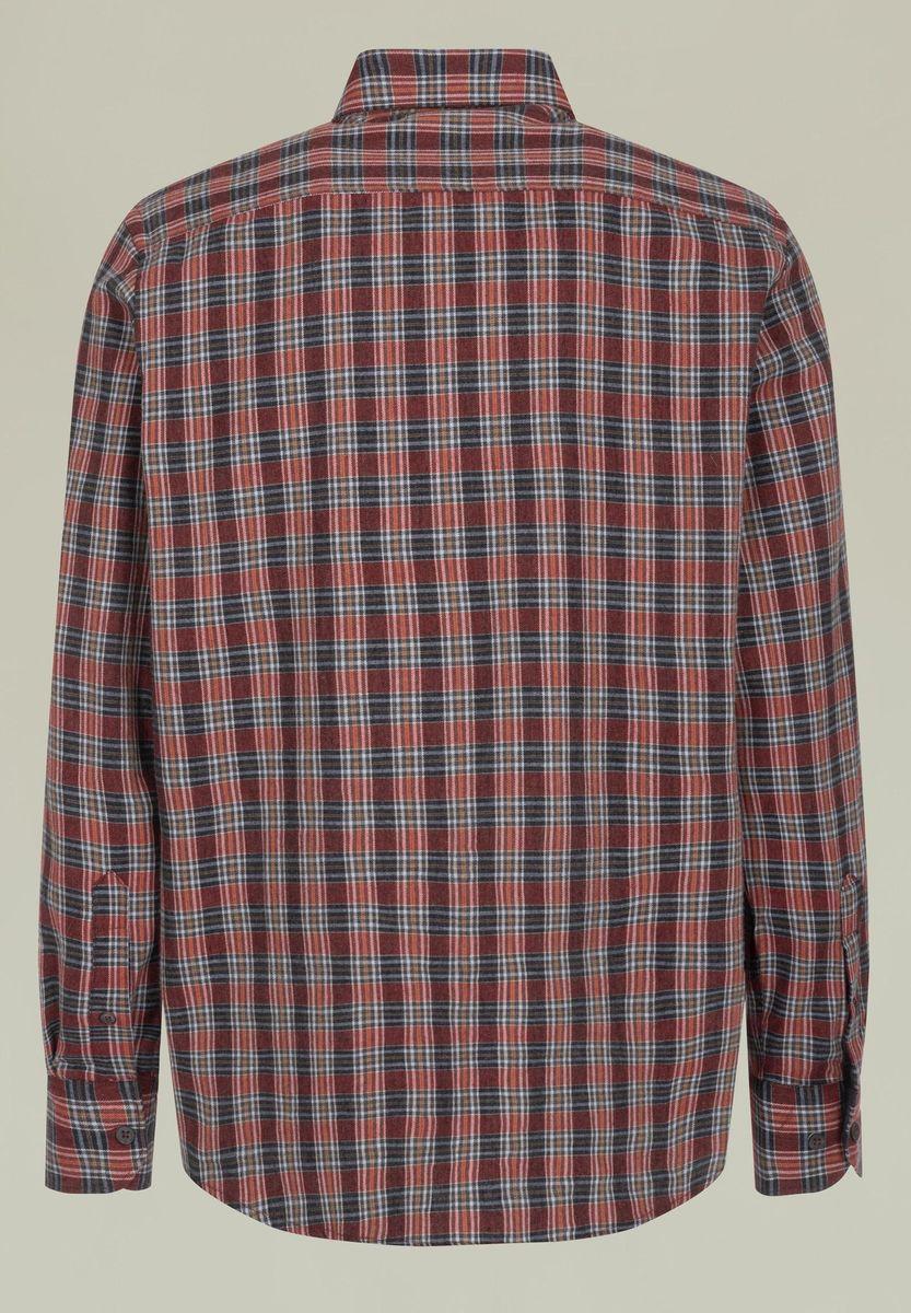Angelico Camicia rossa quadretto flanellina BD regular fit Acquista Ora