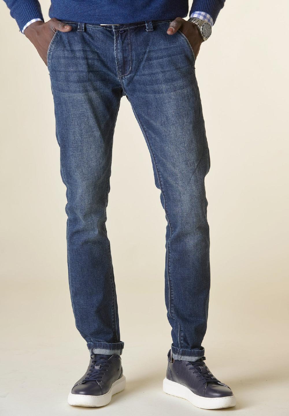 Angelico Jeans Custom tasche America Delave