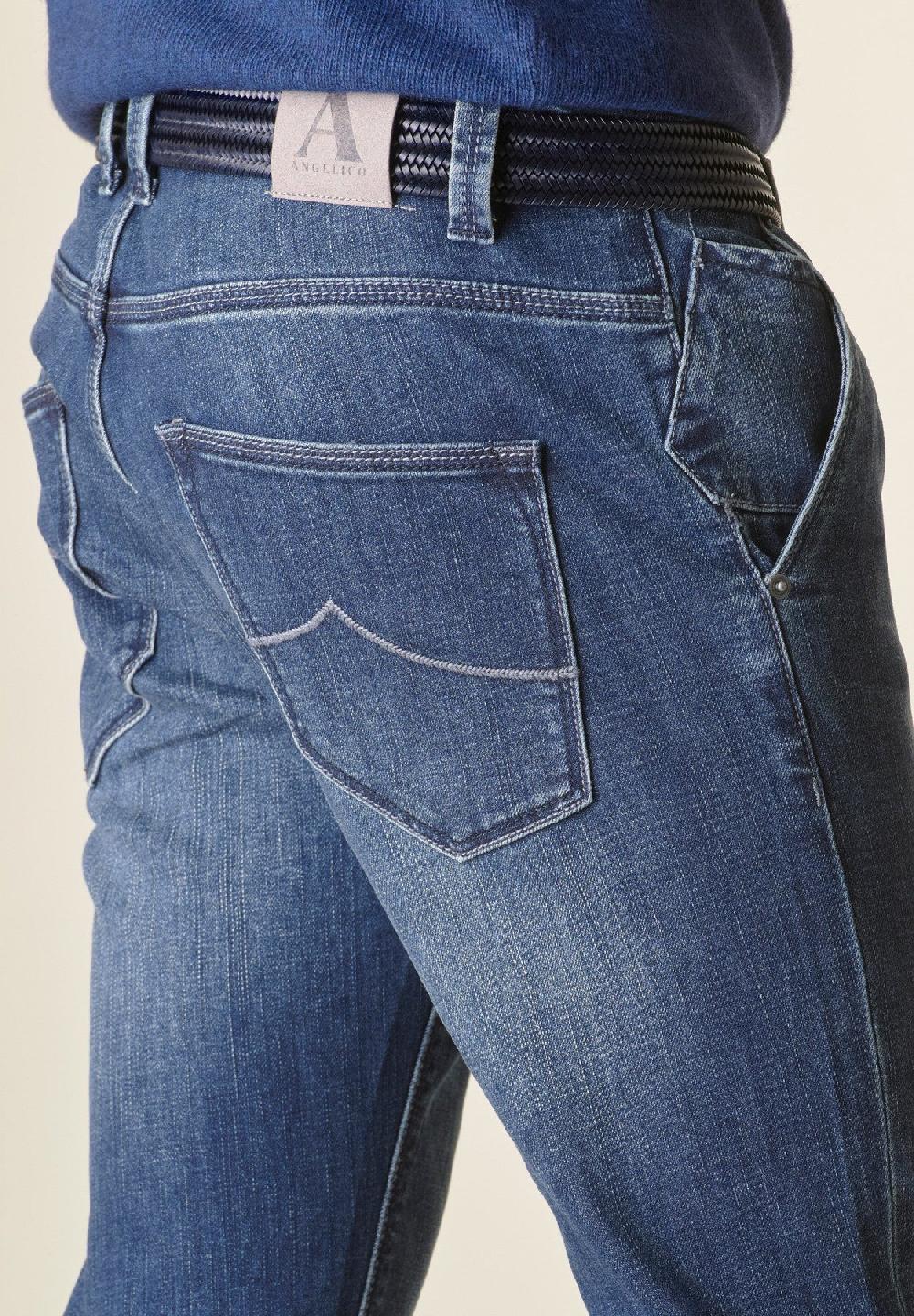 Angelico Jeans Custom tasche America Delave Sottocosto