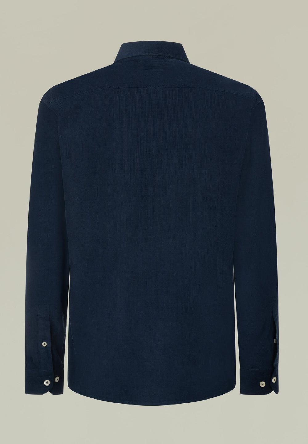 Angelico Camicia blu velluto Novità