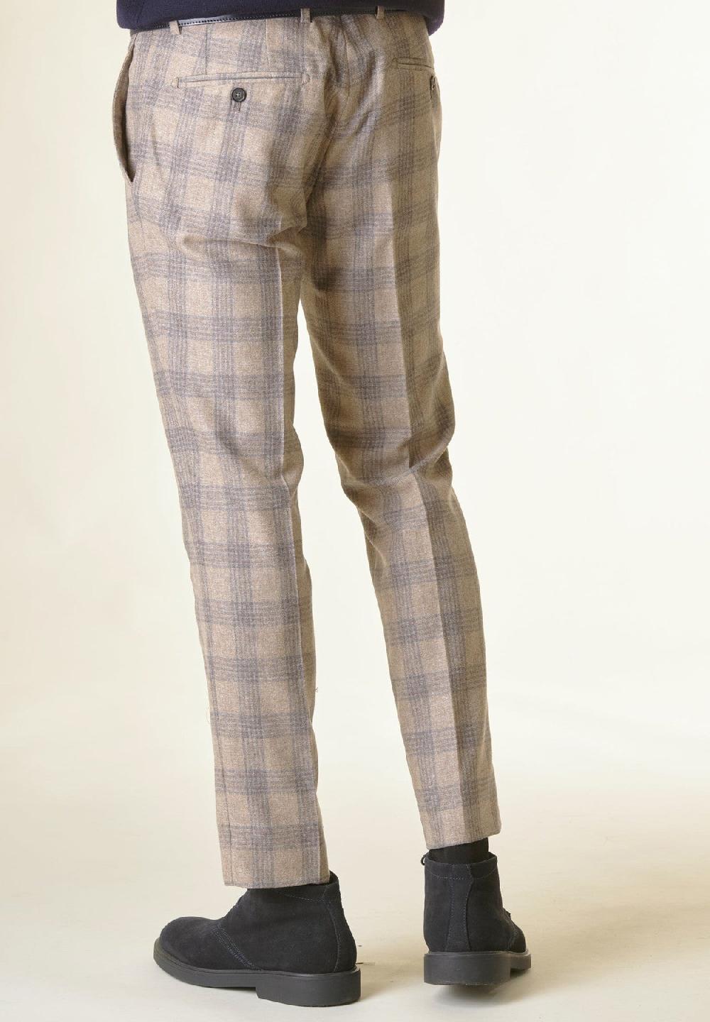 Angelico Pantalone galles naturale-grigio lana-cashmere Custom Hotsell
