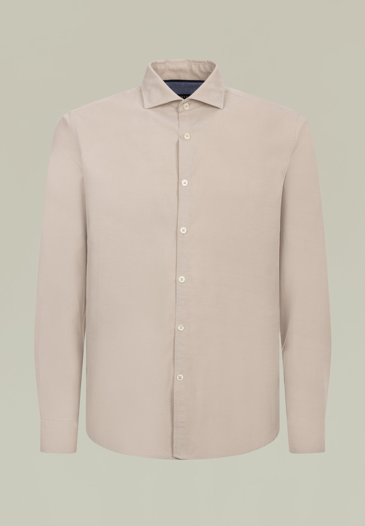 Angelico Camicia beige velluto Vendita Calda