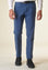 Angelico Pantalone blu chiaro cotone micro-stampa regular Vendita Economica
