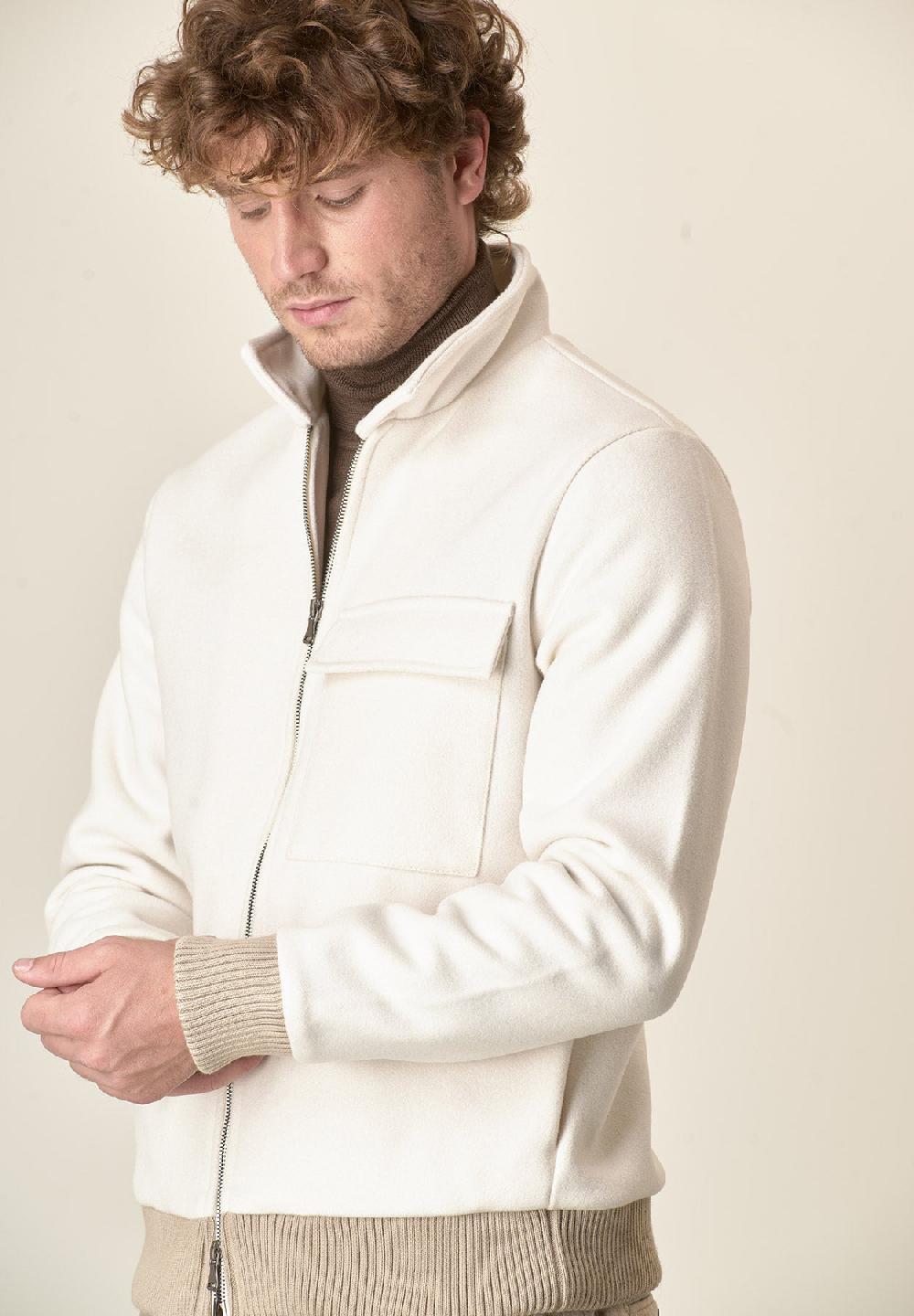 Angelico Giubbotto bomber panna Italy