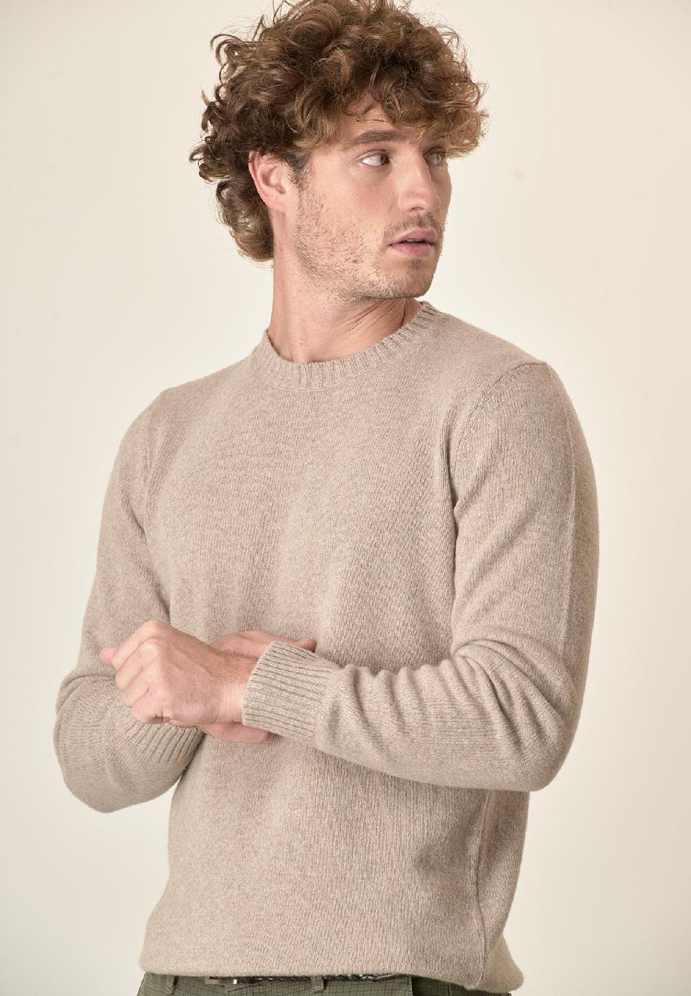 Angelico Girocollo naturale puro cashmere Prezzo Ridotto