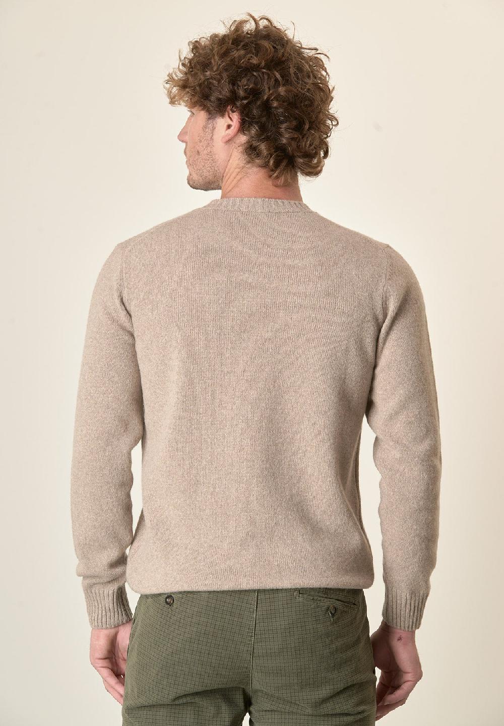 Angelico Girocollo naturale puro cashmere Prezzo Ridotto