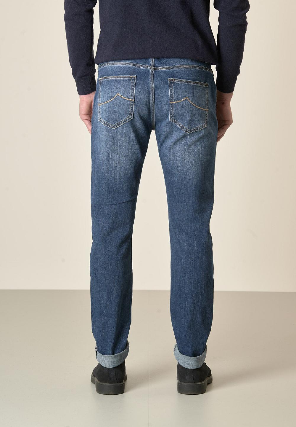 Angelico Jeans medio 5 Tasche cotone stretch slim fit Esporta salva