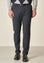 Angelico Pantalone vinaccia microdisegno doppia pinces slim fit Vendita Calda