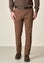 Angelico Pantalone marrone Galles cotone stretch regular fit I Più Venduti