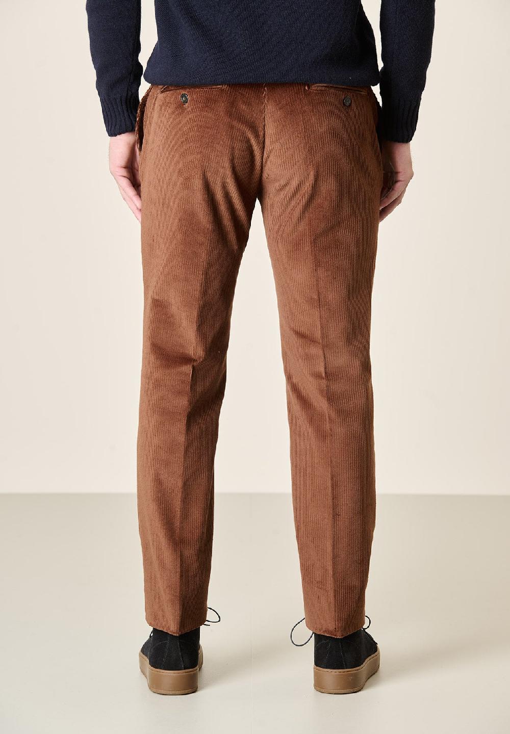 Angelico Pantalone moro velluto coste larghe custom fit Vendite Flash