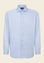 Angelico Camicia blu bianca bacchettina cotone comfort fit Outlet