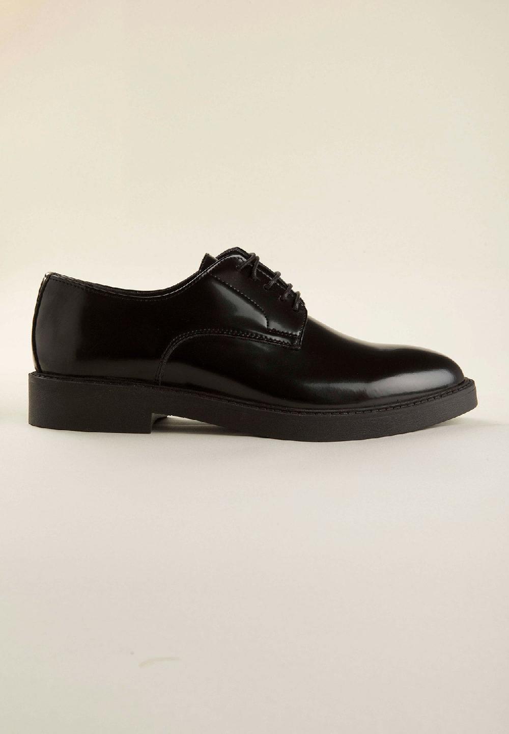 Angelico Derby nero pelle abrasivato Convenienza