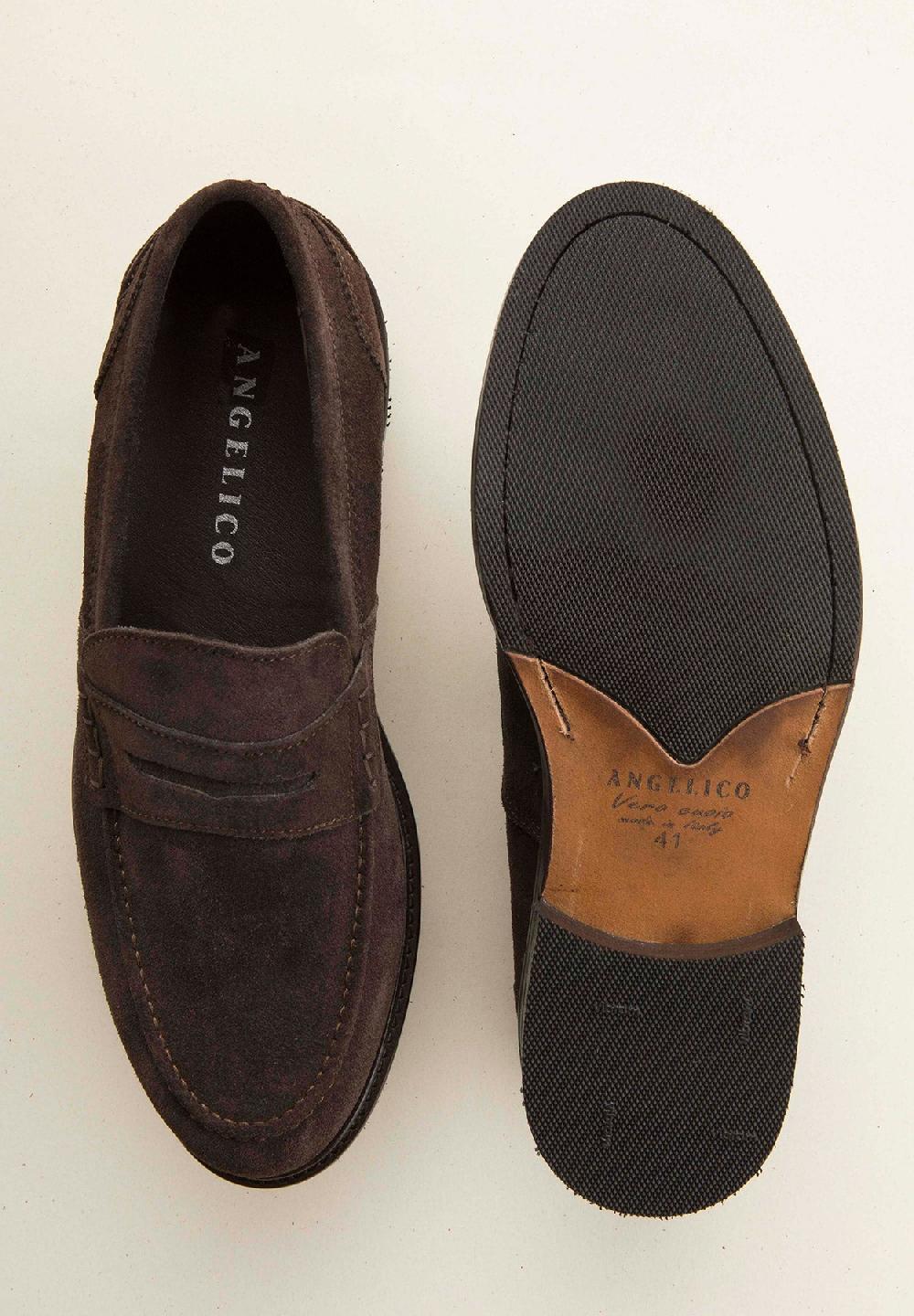 Angelico Mocassino moro scamosciato pelle Hotsell