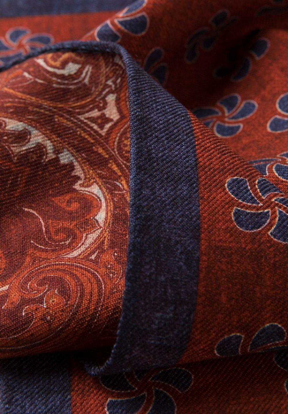 Angelico Pochette bordeaux blu fronte retro lana Negozio