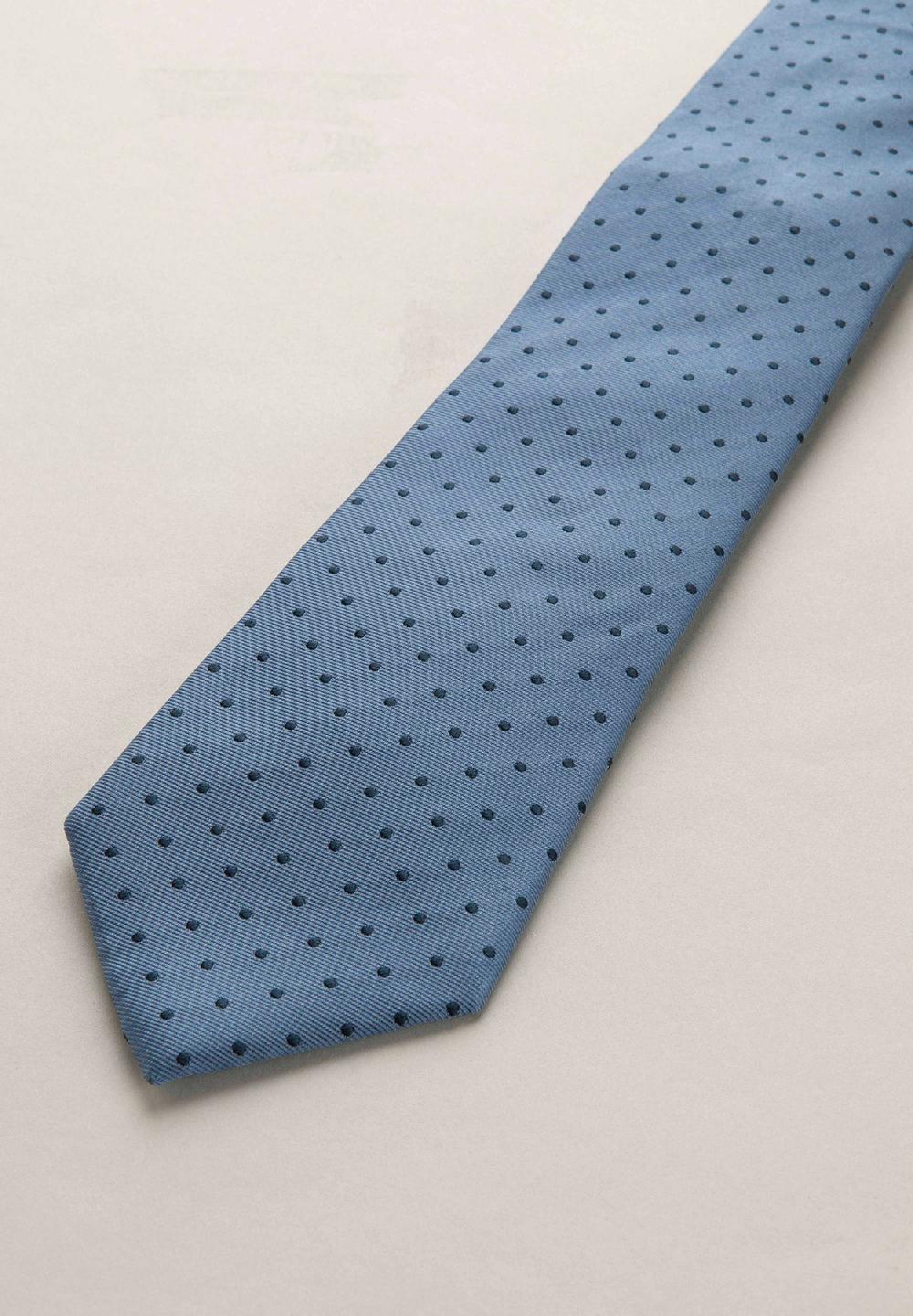 Angelico Cravatta azzurra pois seta In Linea