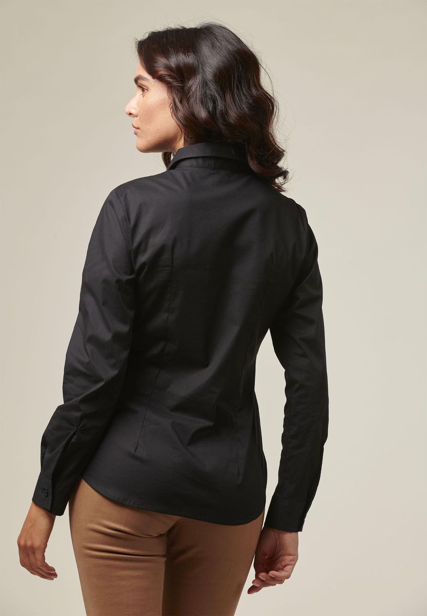 Angelico Camicia donna nera elasticizzata Negozio