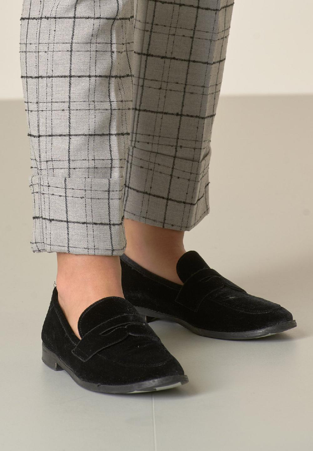 Angelico Pantalone grigio chiaro fantasia quadri risvolto Promozione