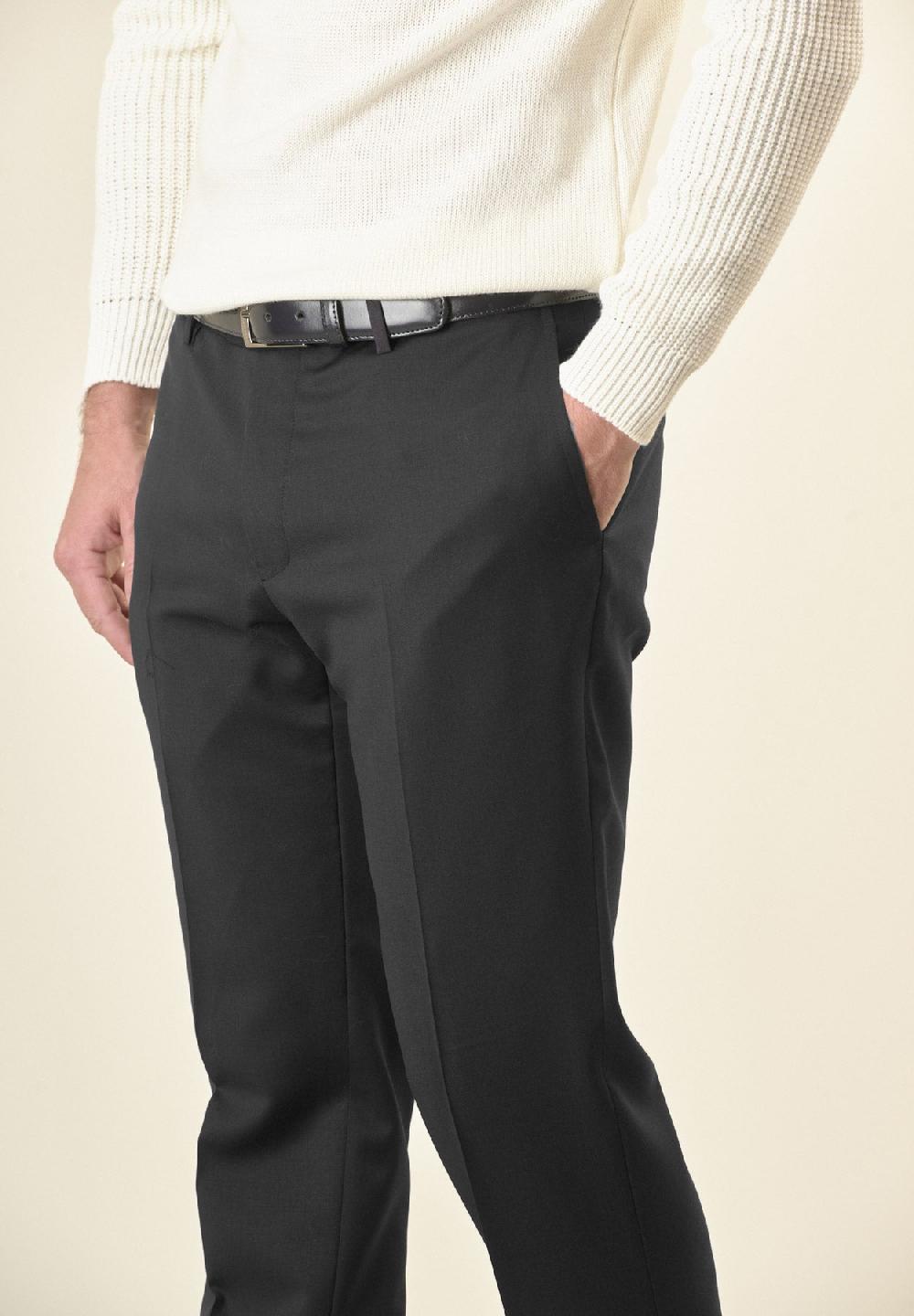 Angelico Pantalone antracite sallia lana vergine custom fit Offerte