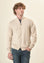 Angelico Giacca zip blu navy toppe misto cashmere In Saldo