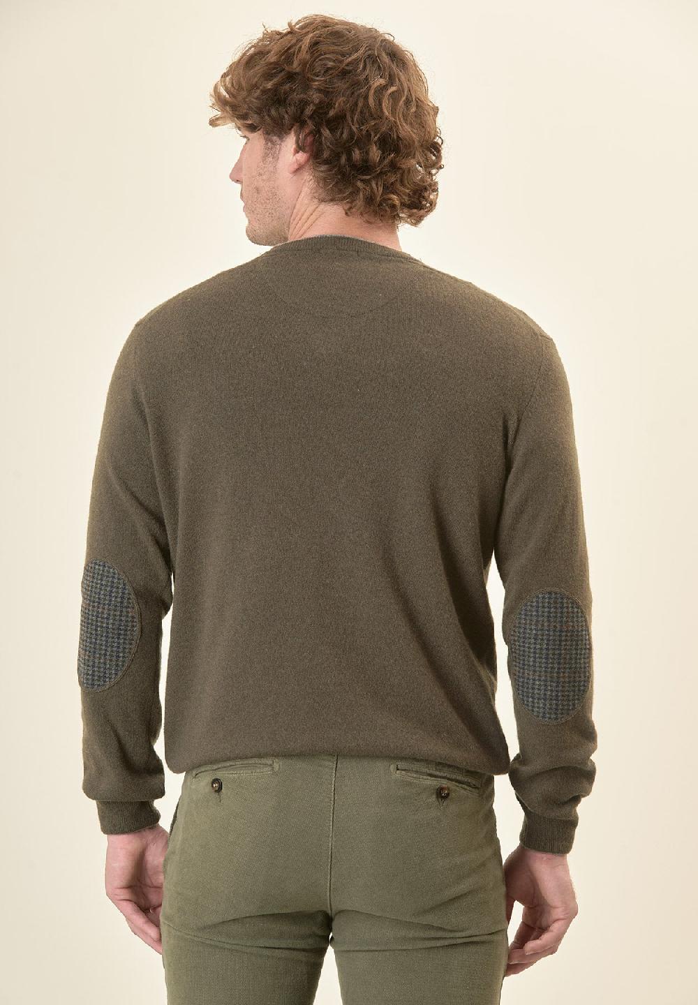 Angelico Scollo V verde militare toppe Nuova