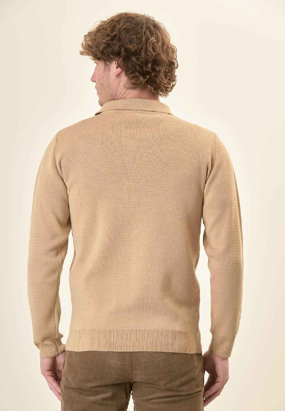 Angelico Giacca beige punto milano bottoni Italy