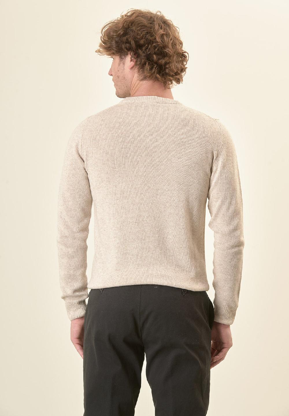 Angelico Girocollo naturale misto cashmere Italia