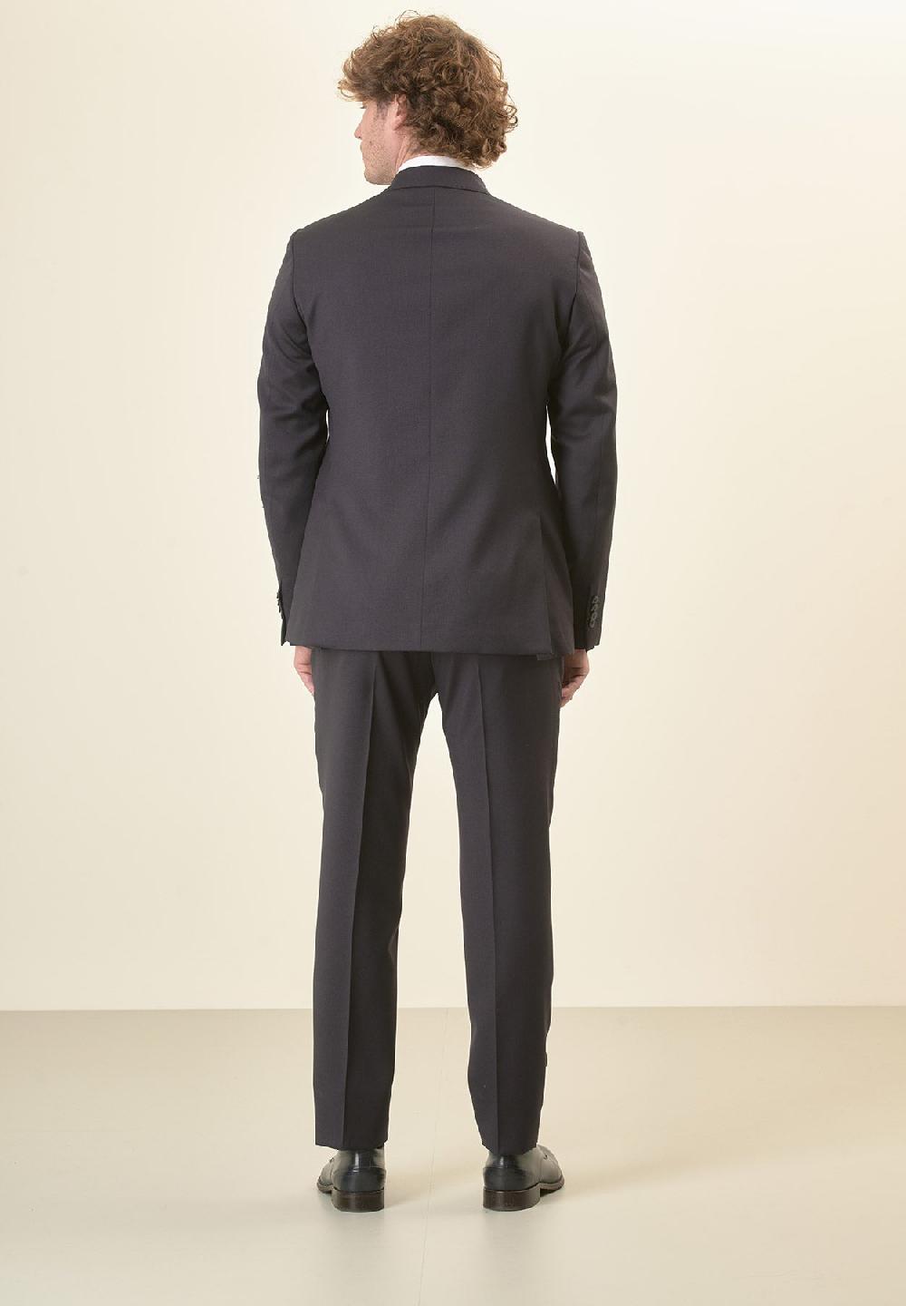 Angelico Abito blu sallia lana stretch custom fit Pezzi Unici
