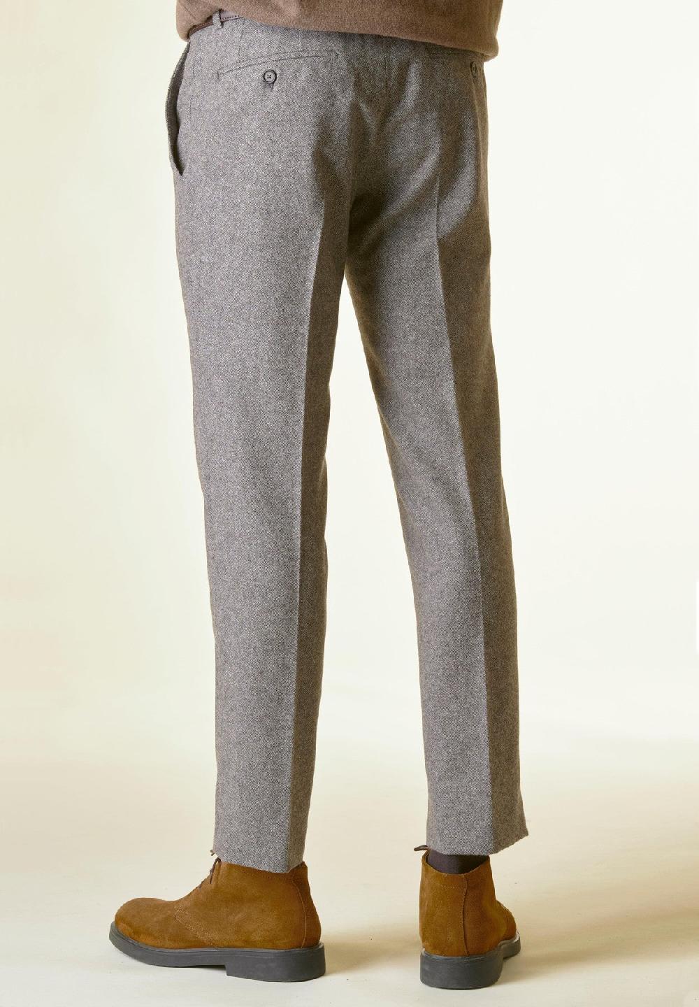 Angelico Pantalone moro sale-pepe lana custom Novità