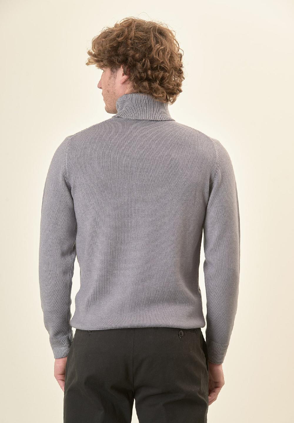 Angelico Dolcevita grigio trecce lana acidata Moda