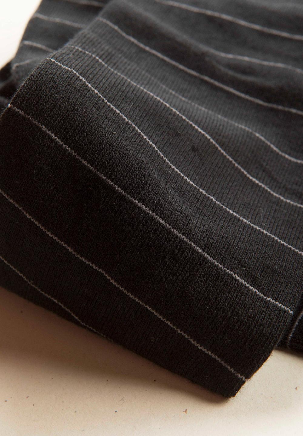 Angelico Calza nero righe cotone stretch Promozione Limitata