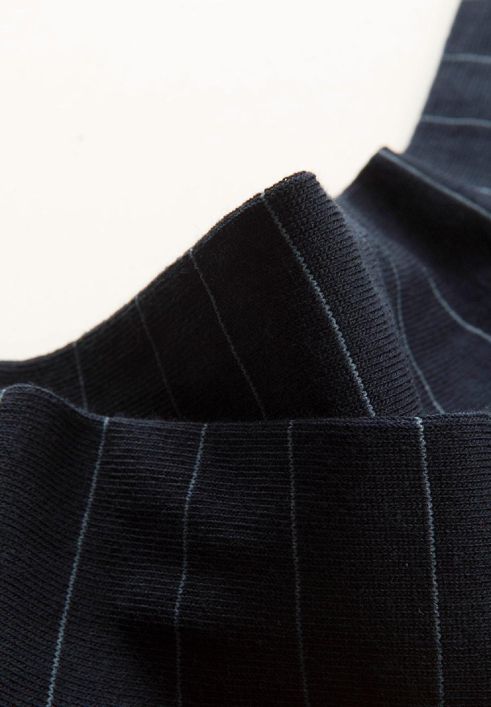 Angelico Calza blu notte righe cotone stretch Fino Al -60%