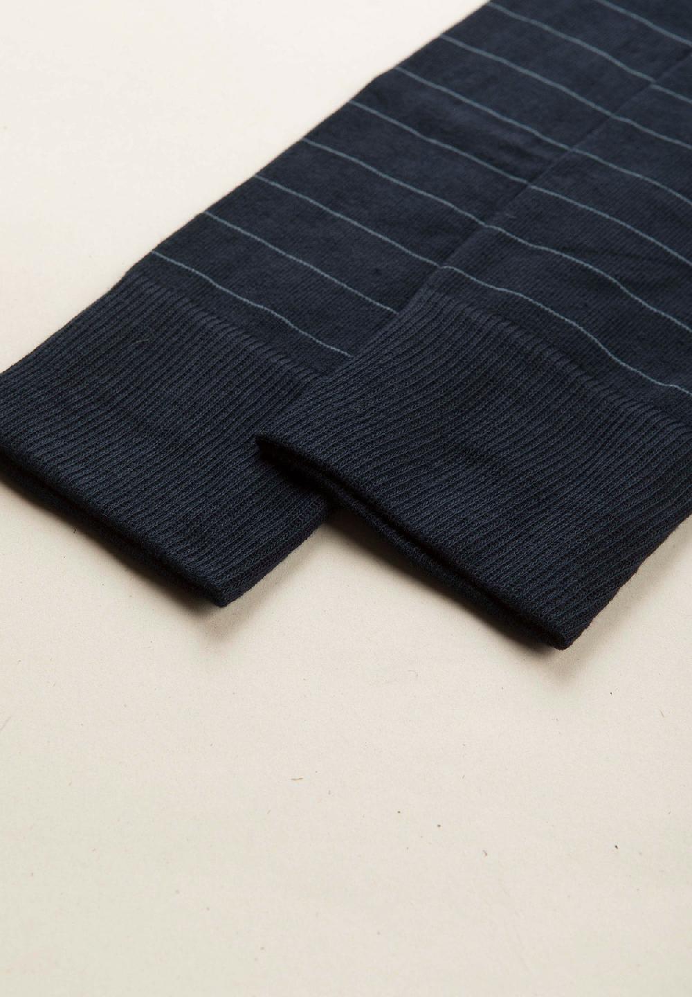 Angelico Calza blu notte righe cotone stretch Fino Al -60%