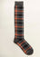 Angelico Calza antracite quadri arancioni cotone stretch Shopping Online