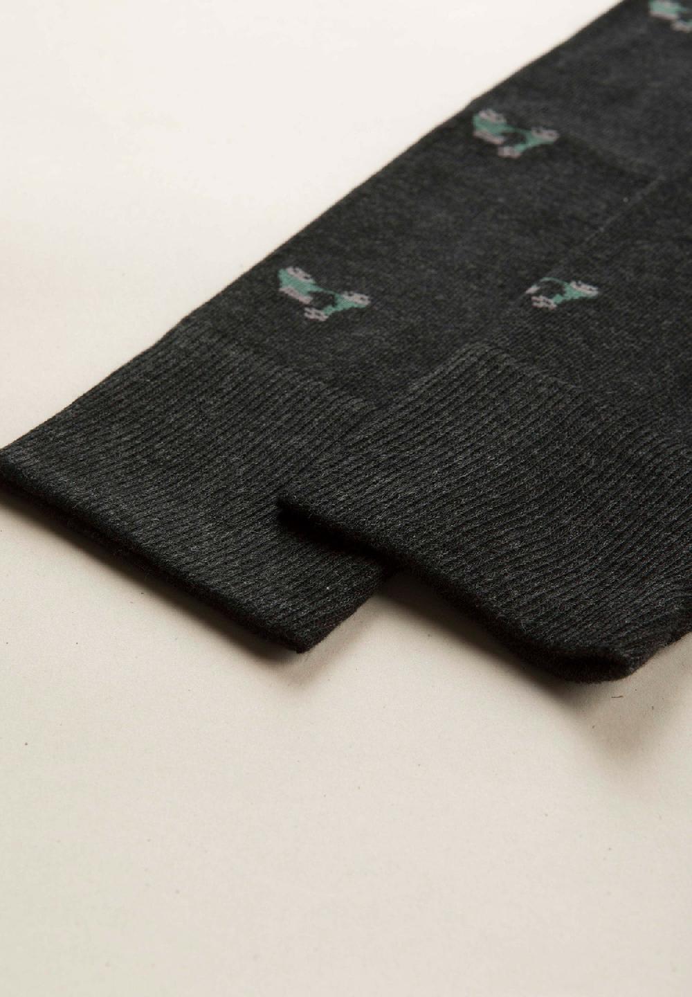 Angelico Calza antracite fantasia vespe cotone stretch Prezzo Ridotto