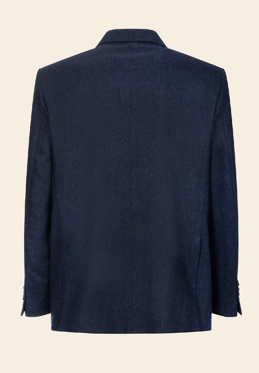 Angelico Giacca blu misto lana comfort fit Convenienza