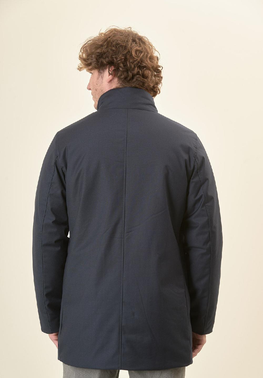 Angelico Giaccone city coat blu pettorina removibile Saldi