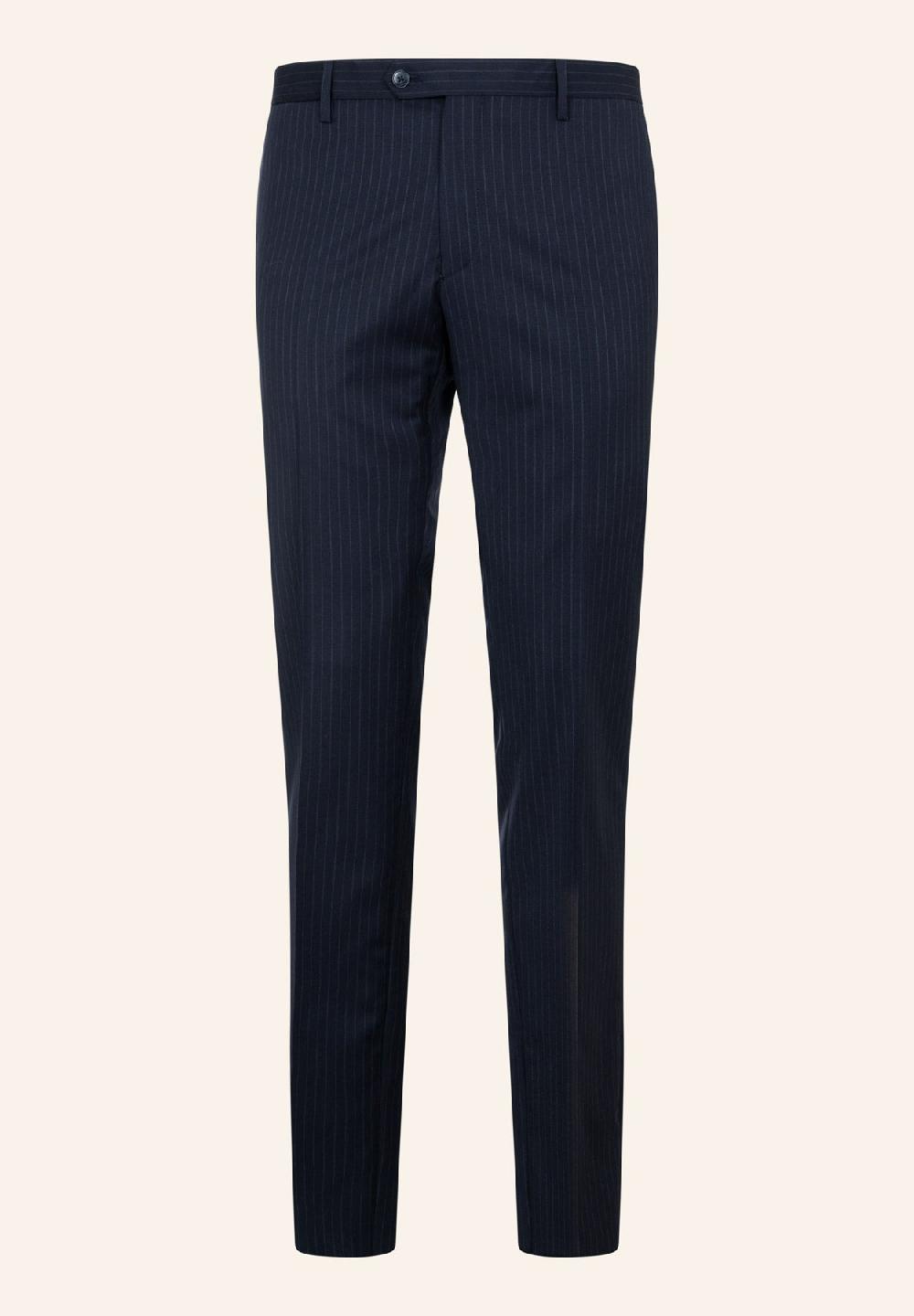 Angelico Abito blu gessato lana vergine comfort fit Online