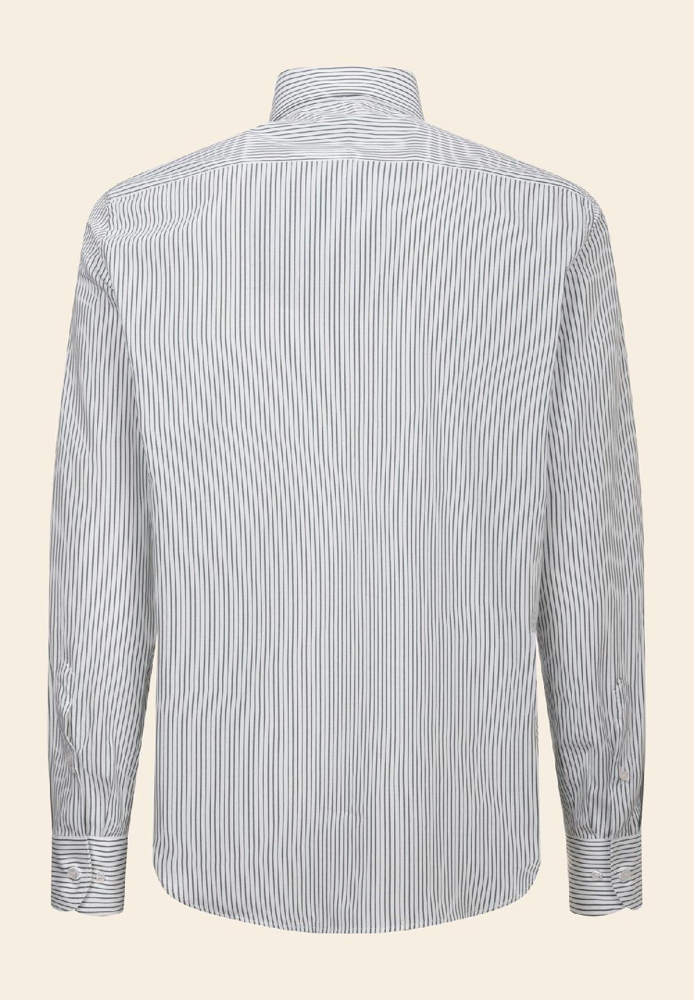 Angelico Camicia verde bianco rigata cotone regular fit Hotsell