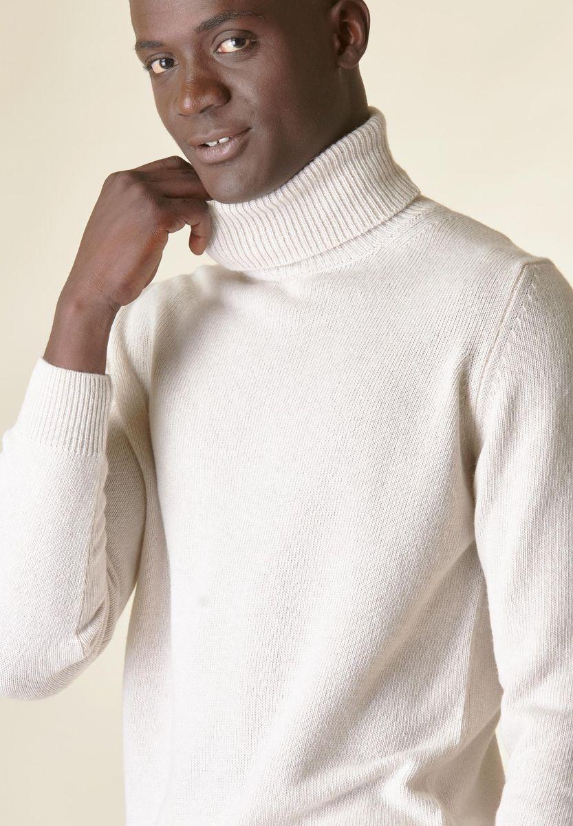 Angelico Dolcevita ecrù mano-cashmere Italy