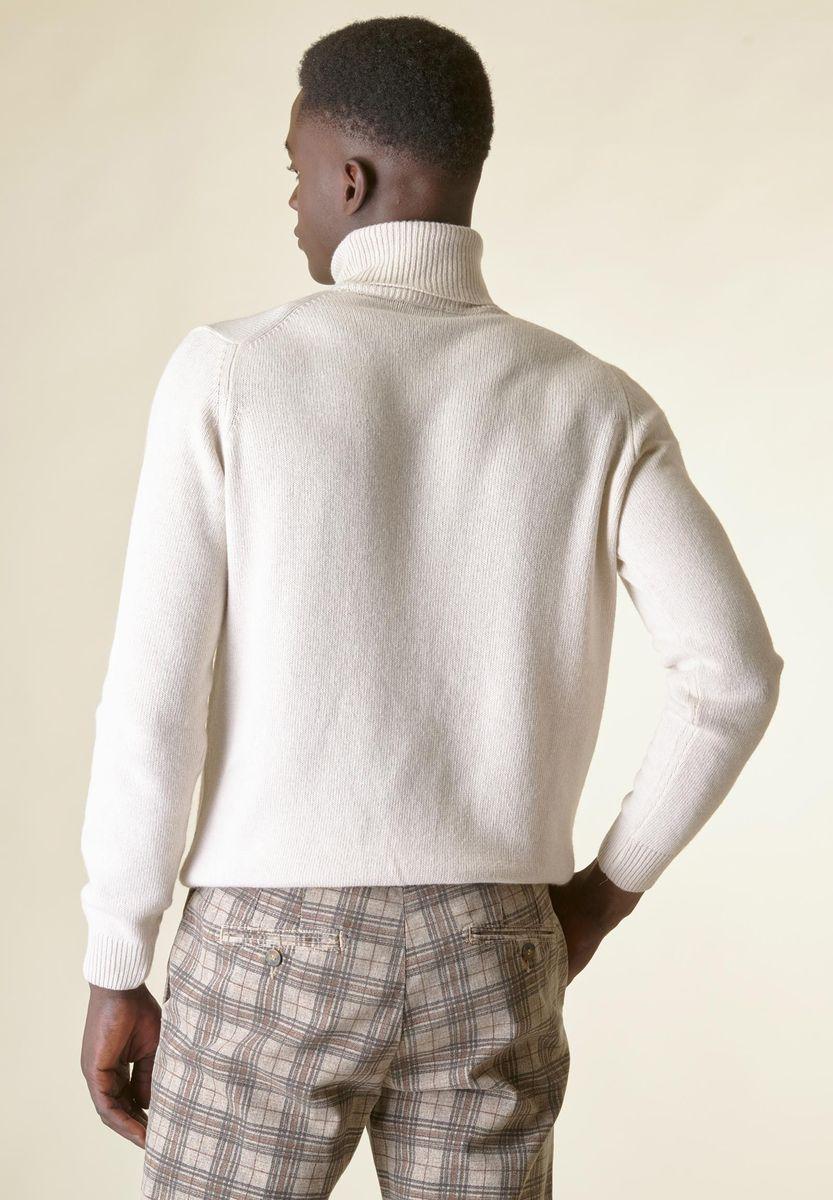Angelico Dolcevita ecrù mano-cashmere Italy
