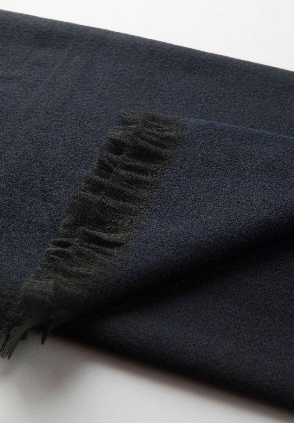 Angelico Sciarpa blu scuro melange Nuovo