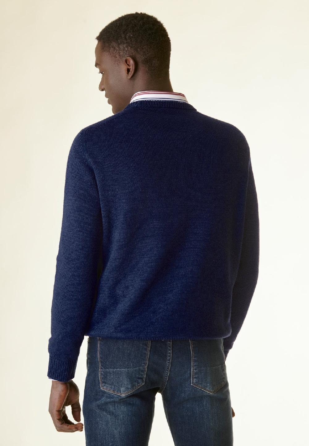 Angelico Maglia bluette finte losanghe raglan Promozione