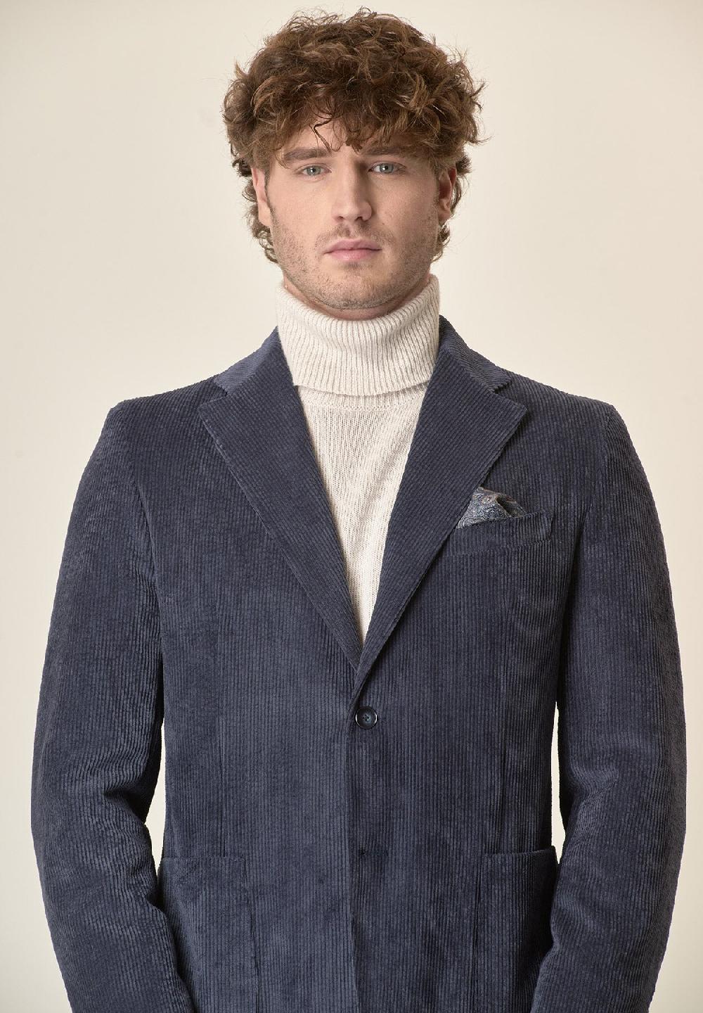 Angelico Giacca blu velluto Offerta