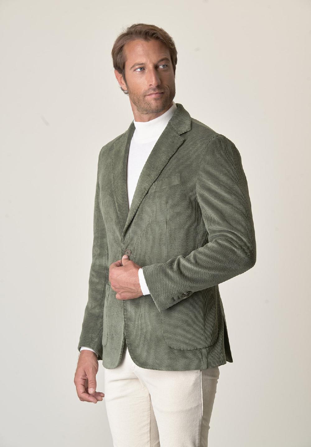 Angelico Giacca verde velluto Economico